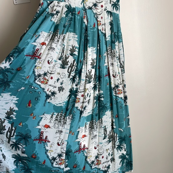 Emily and Fin Golden State dress 👗 POCKETS👗 Size S UK10 EUC - Picture 7 of 13